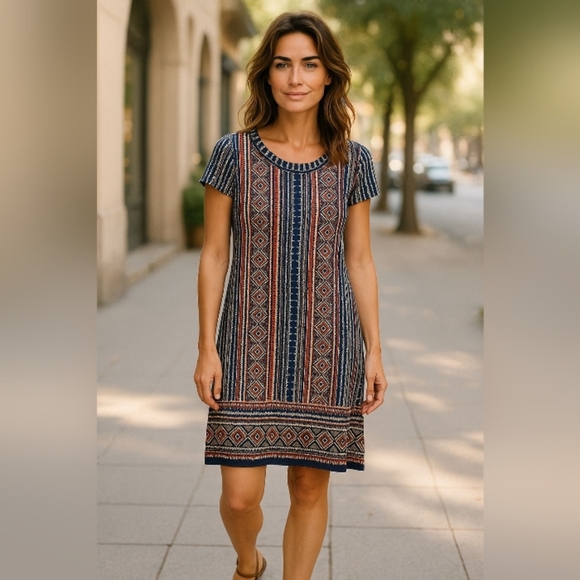 Raffella - Raffella Sportswear, Multi Color, 100% Cotton, Cap Sleeves , Round... - Picture 2 of 13